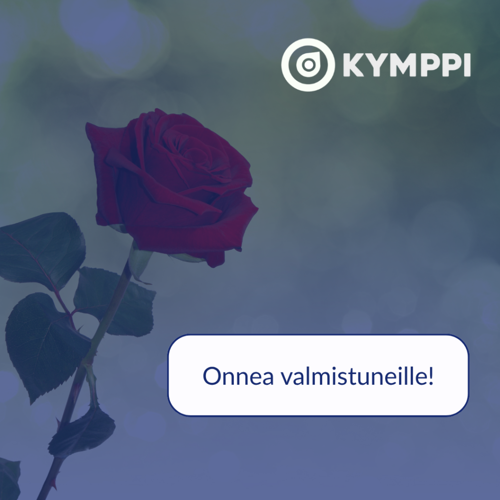 onnea valmistuneille